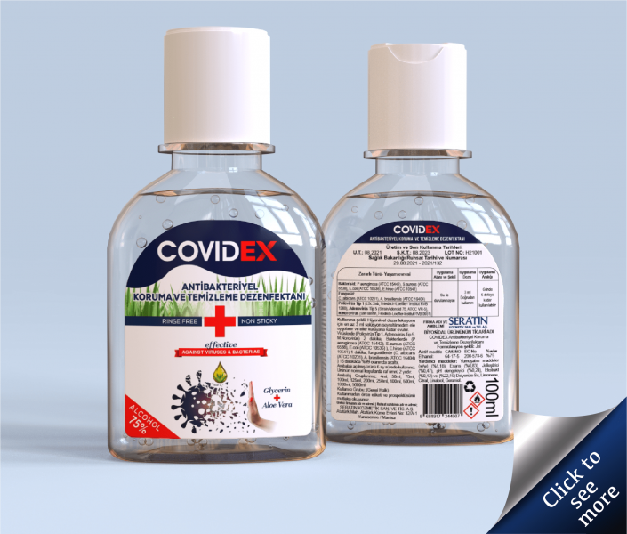 100ml Covidex Cleaning and Protection Sanitizer