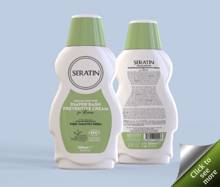 Organic Certified 250ml Diaper Rash Preventive Cream