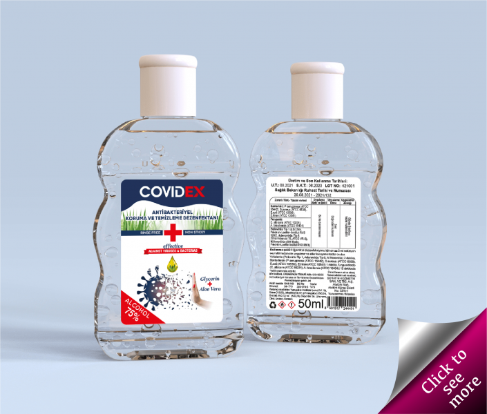 50ml Covidex Cleaning and Protection Sanitizer