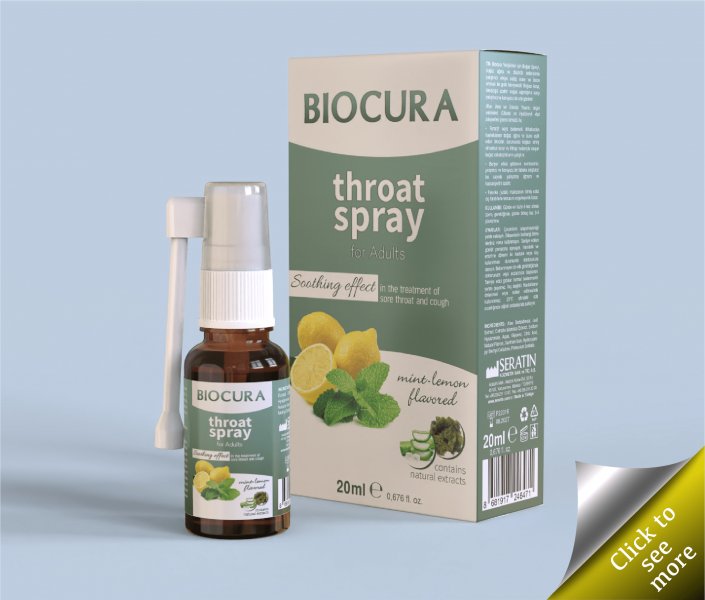 20ml Biocura Throat Spray for Adults