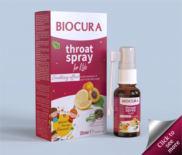 20ml Biocura Throat Spray for Kids