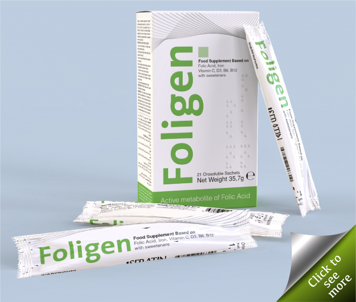35,7 gr Foligen Folic Acid - Food Supplement