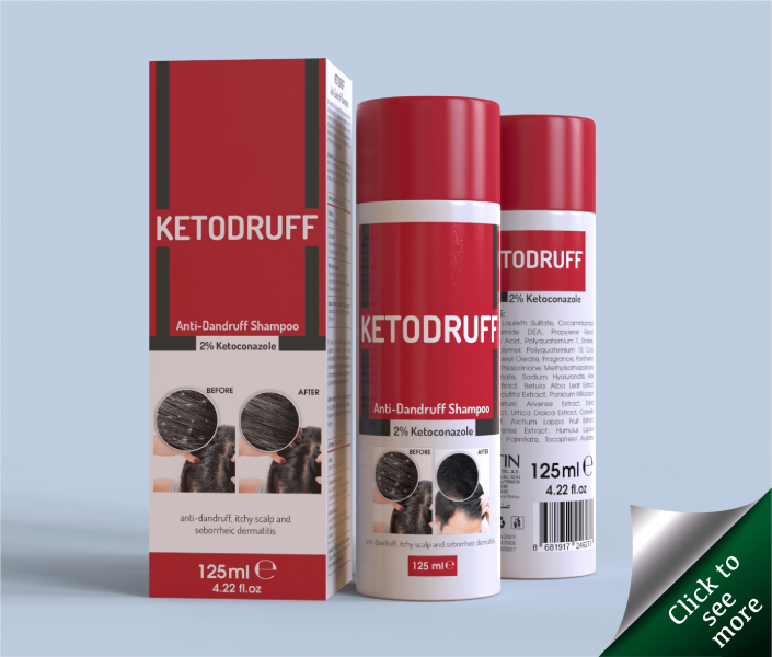 125ml Ketodruff Anti Dandruff Medical Shampoo