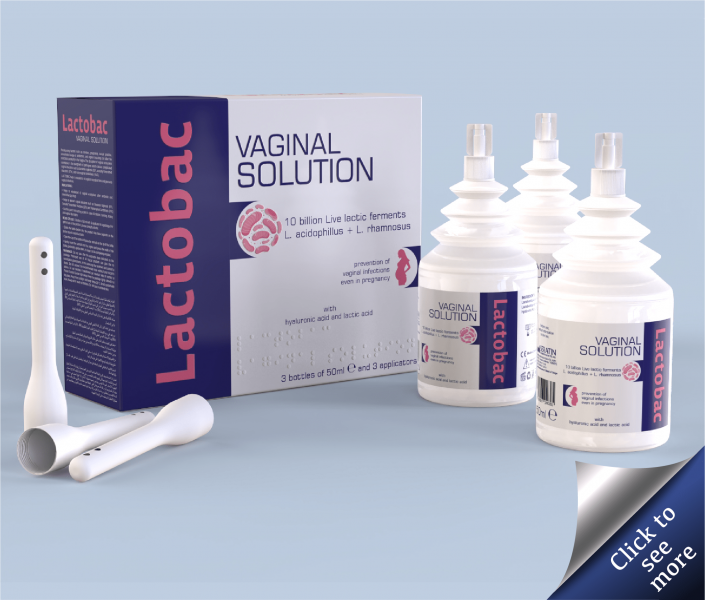 3x50ml Lactobac Vaginal Solution