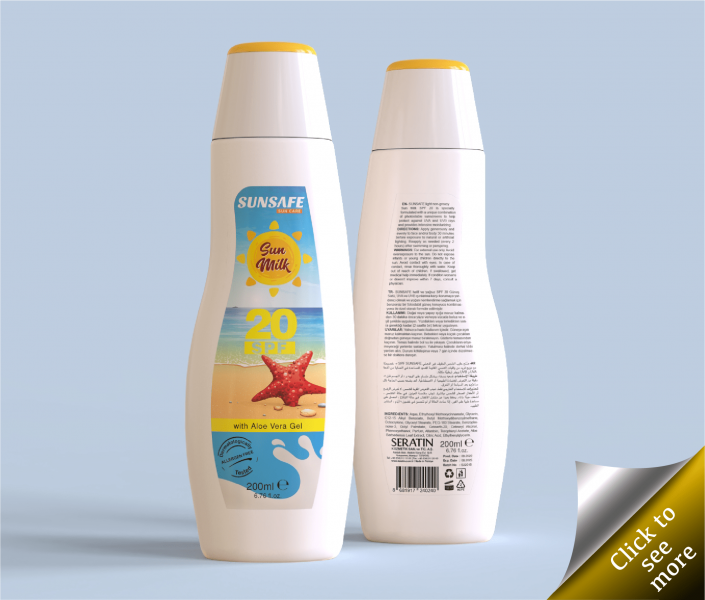 200ml Premium Series Sun Milk SPF 20 / 30 / 40 / 50